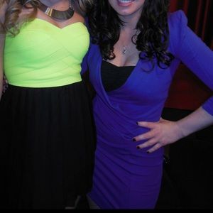 French connection purple designer dress